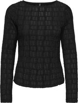 Only T-shirt Onljade L/s Boatneck Top Jrs 15384706 Black Dames Maat - S