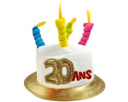 SURPRISEZ VOUS - Verjaardagshoed voor volwassenen leeftijd 20