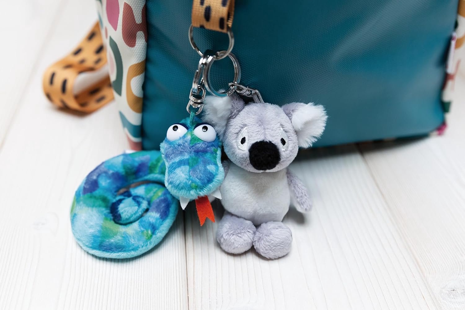 Pluche Koala Sleutelhanger 10cm Grijs - Schattige Knuffel met Ring