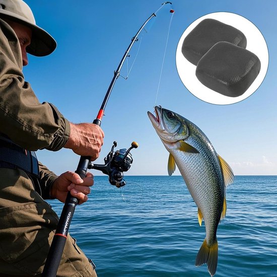 Kneedlood voor vissen, 15 g per stuk, zwart wolfraam putty, antislip en herbruikbaar, ideaal voor pop-up rigs en vissen in zoetwater en zoutwater (totaal 30 g) — afbeelding 3