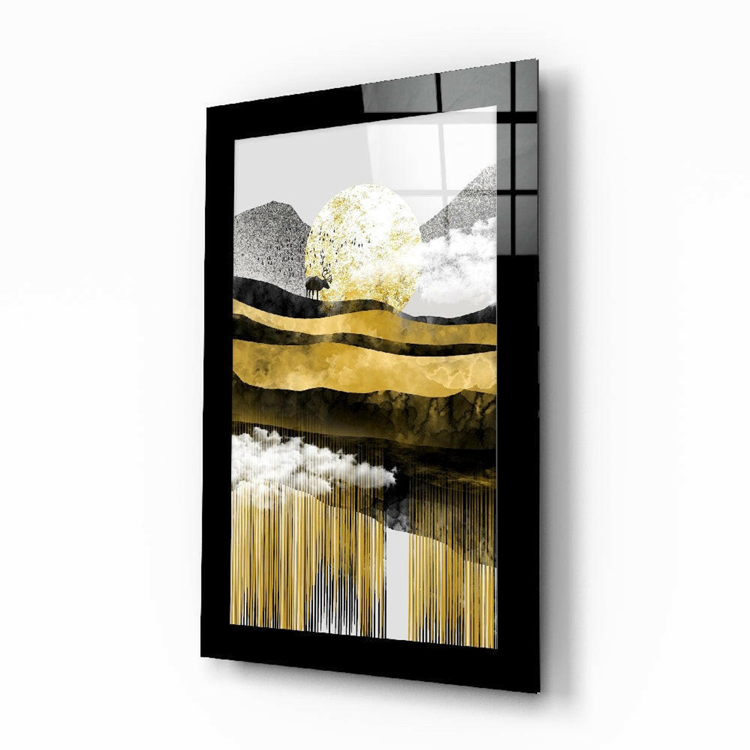 Glasschilderij – Gouden Vallei – Decoratief Glasschilderij