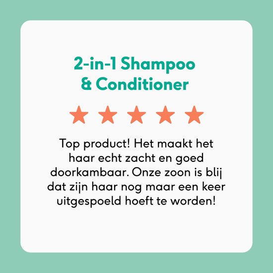 Naïf - 2-in-1 Shampoo & Conditioner - Kids - Haarverzorging - Natuurlijke Ingrediënten - Verzorgend - 250ml — afbeelding 3