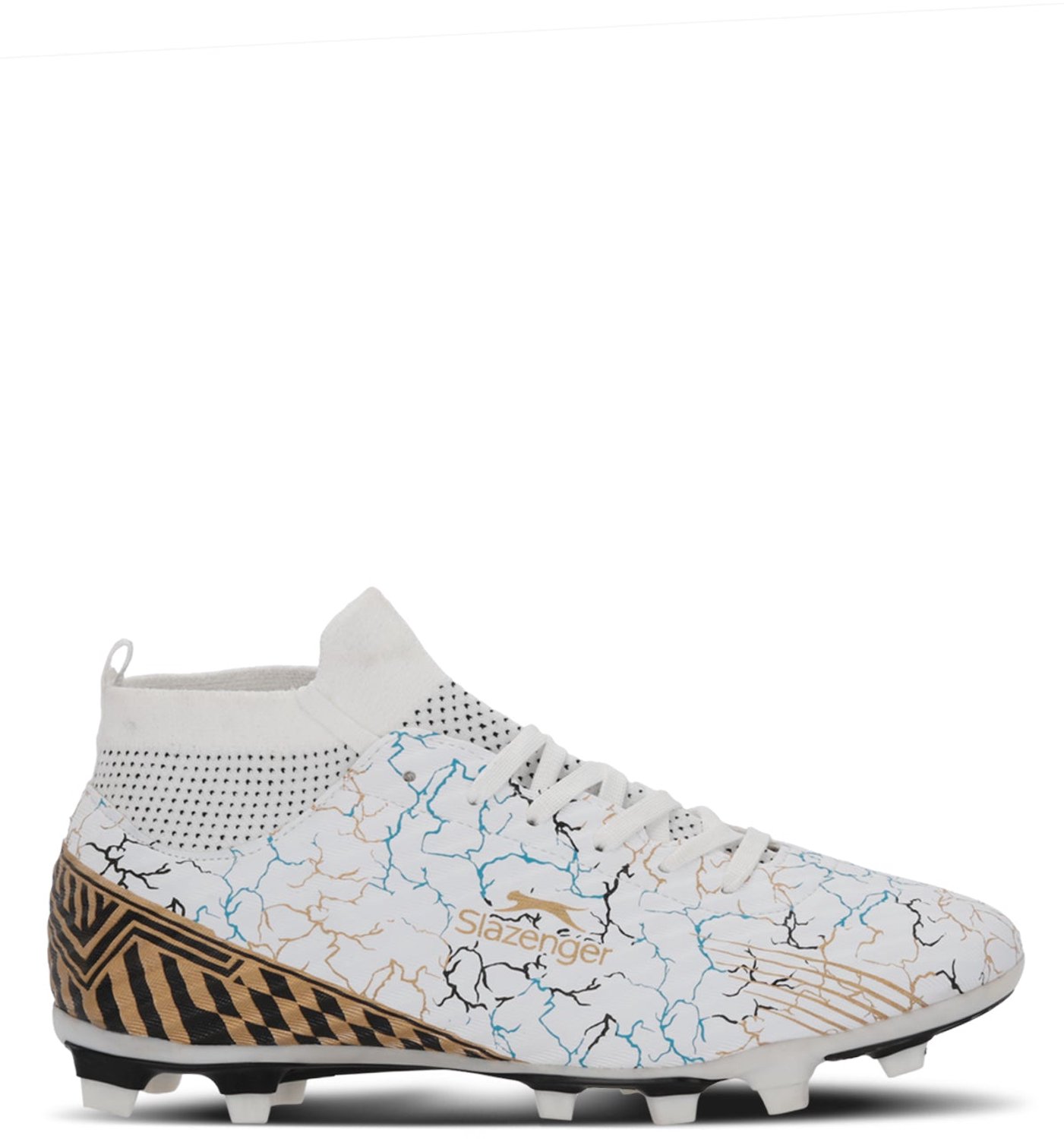 Slazenger Corner Heren Voetbalschoenen Natuurgras - Wit / Blauw