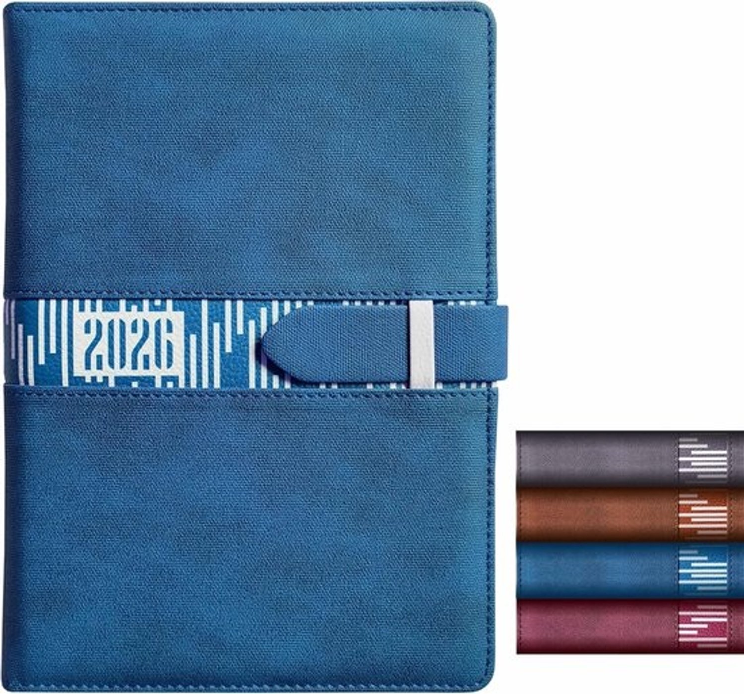 Agenda 2026 - Dagplanner en afsprakenboek - Dagelijkse planning - Volledige pagina per dag - DIN A5 - Blauw