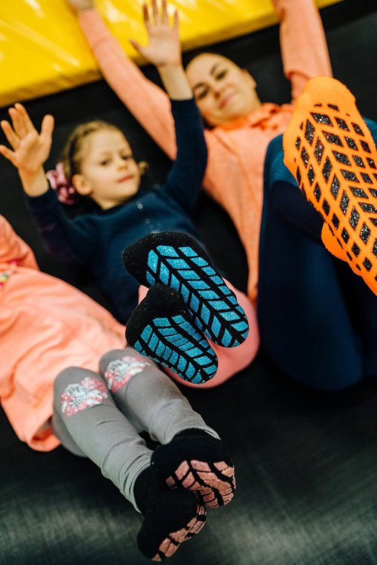 Rainbow Socks Dames Neon Sportsokken met Antislip Brokaatzool — afbeelding 5