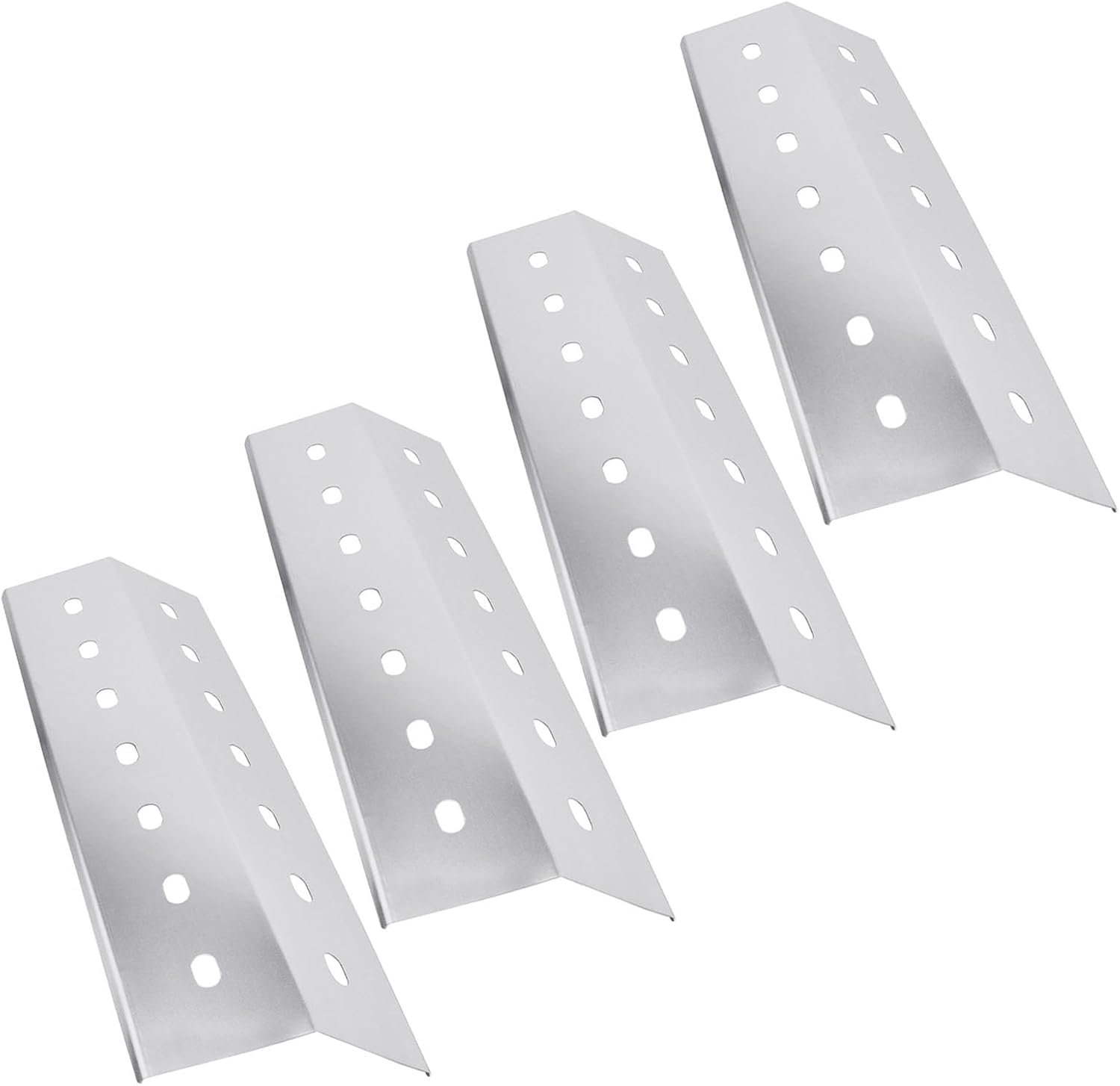 Brandplaat 41x14cm Universeel RVS - 4 Stuks voor Gasbarbecue