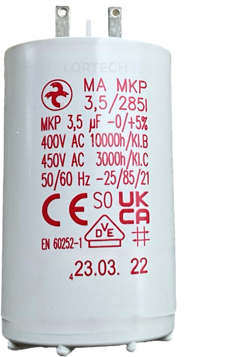 Capacitor 3.5μF voor Rolpoorten of Jaloezieën