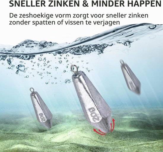 Ground Dropshot Lood Gewichten voor Zoetwatervissen - Perfect voor Baars, Forel en Meerval Accessoires — afbeelding 5