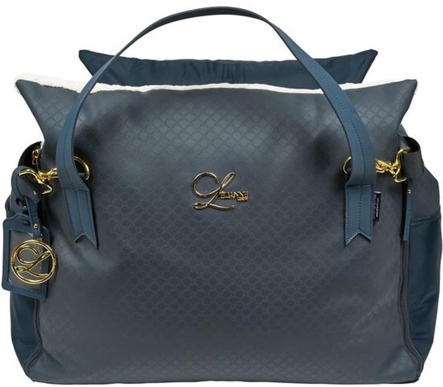 Hondenautostoel - Verhoogde zit - Voor reizen - ISOFIX-haken - 55x40x45 cm - Navyblauw