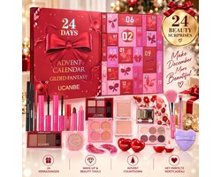 Make-up Adventskalender 2026 – 24 Beauty & Cosmetica Verrassingen – Complete Make-up Set voor Vrouwen & Tienermeisjes – Ogen, Lippen & Gezicht – Kerstcadeau voor Haar
