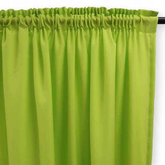 Lichtdoorlatende Gordijnstof Limoncello 140x420 cm - Gordijn met Plissintape