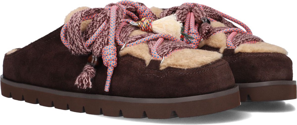 Bibi Lou Cori Mules Instappers - Dames - Bruin - Maat 38