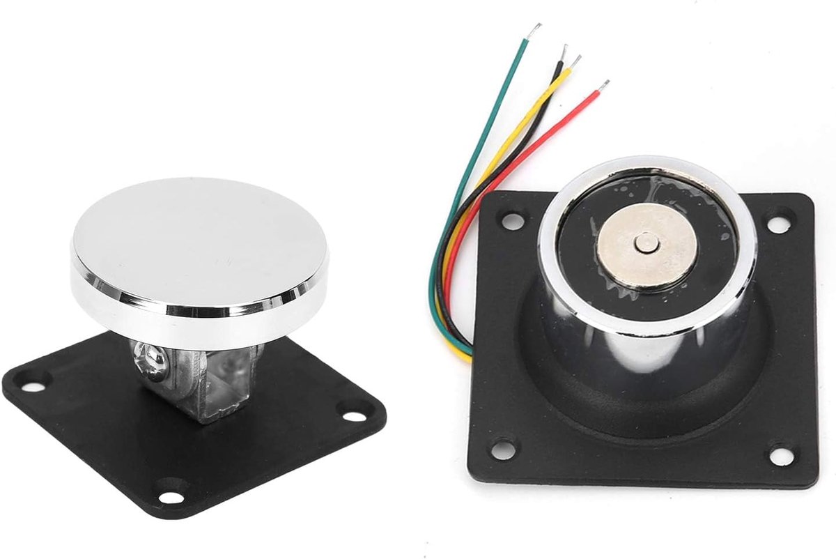 132.3lb Sterke Zuigkracht Stopper Gegoten Staal Duurzaam DC 12 V-24 V Deur Stop Catch Mute Muur voor Houten Ijzeren Deuren