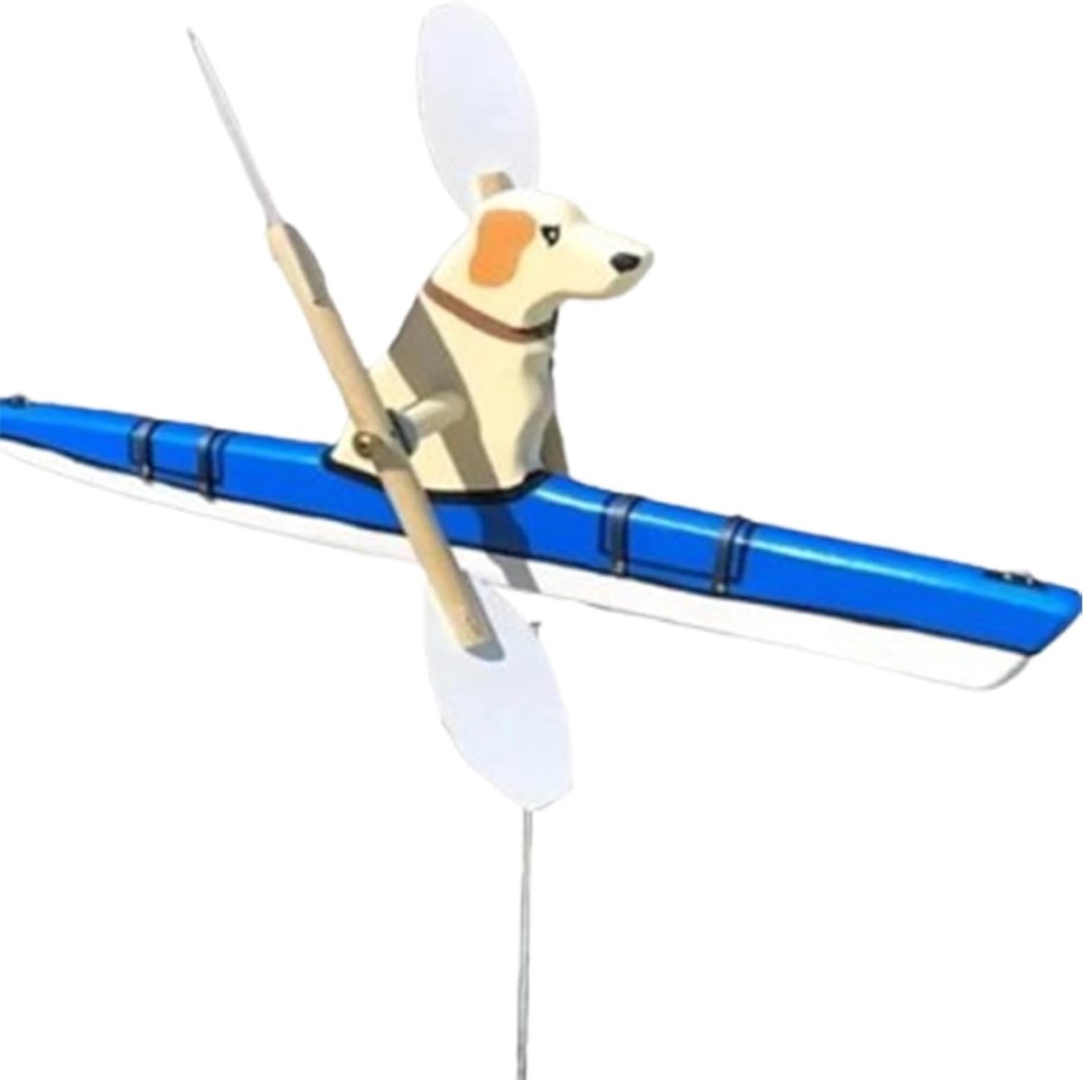 & Kayak Whirligig, Whirligig hond tuin decor pinwheels, labrador spinner whirligig hond tuin decor pinwheels windmolens, voor tuin en wind gazon decoraties boer geschenken (geel)