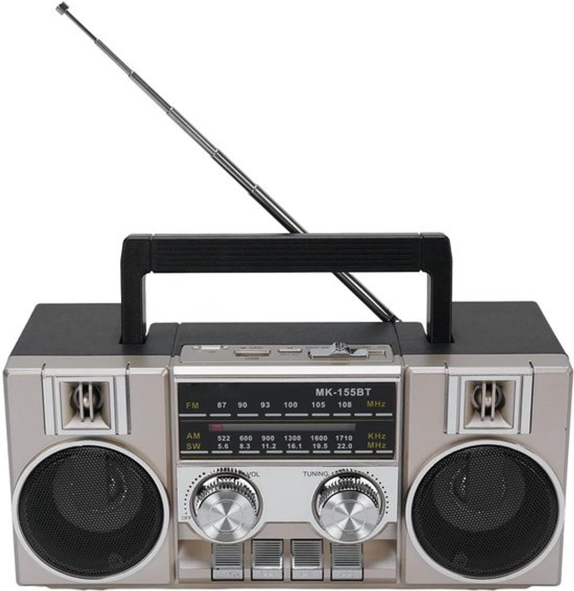 Draagbare Radio Ontvanger - Bluetooth Speaker - Muziek Luisteren - Full Band AM FM SW