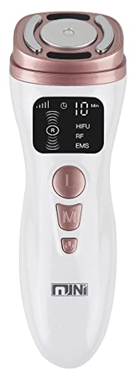 Draagbaar HIFU Gezichtsapparaat 3-in-1 – RF en EMS Anti-Aging – Huidverstrakking Hals en Kin