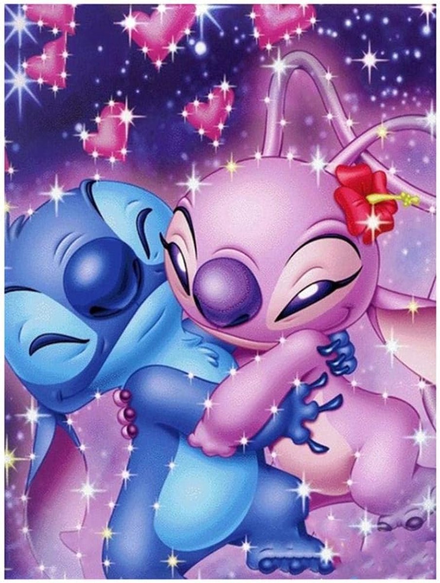 Vierkante boor 5D DIY Diamond schilderij"Cartoon paar" borduurwerk Cross Stitch 5D Home Decor Gift frameloze 50x40cm