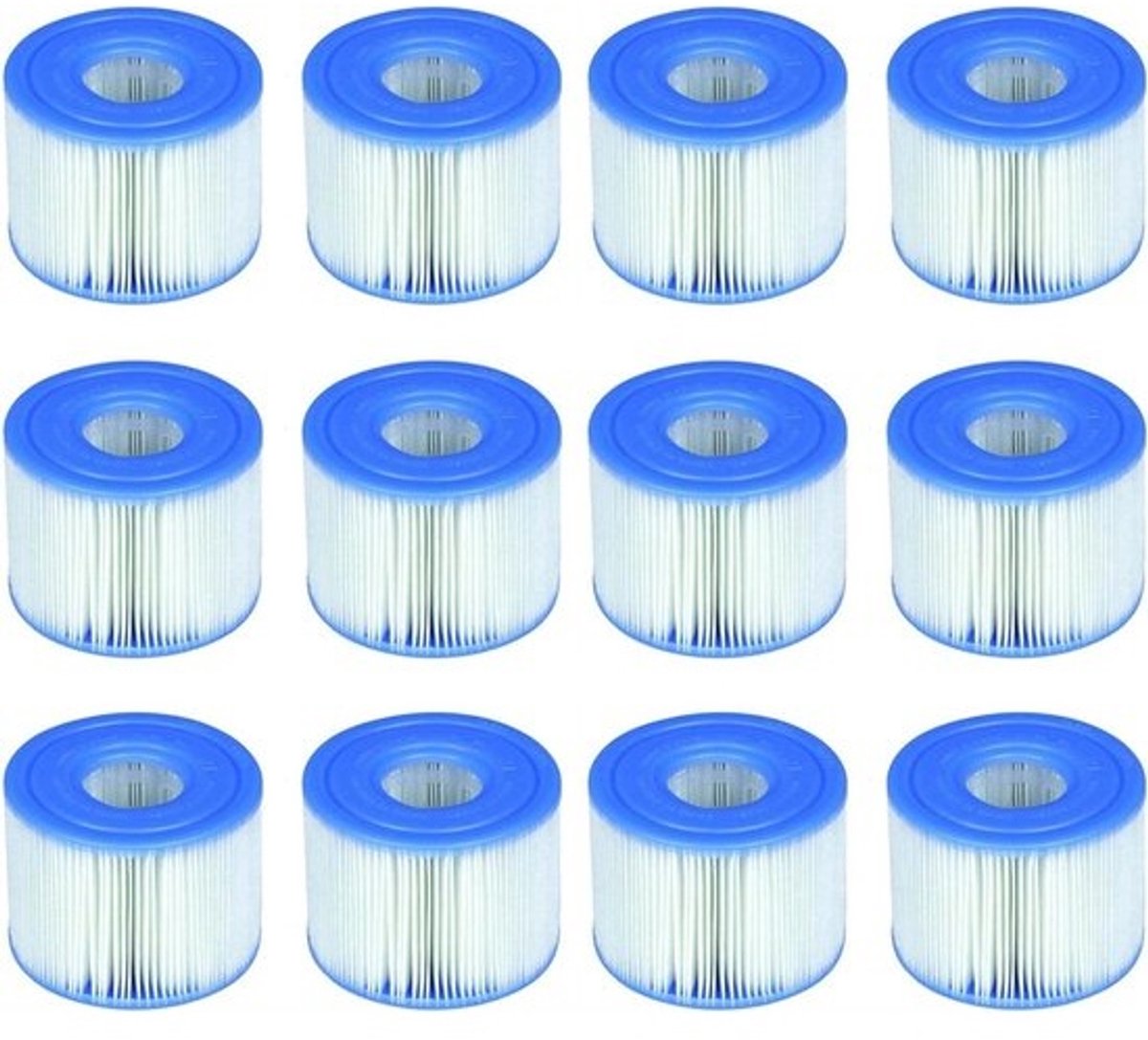 PureSpa Type S1 Easy Set Pool Cartridges (12 filters) - 2 stuks blauw - Extra Filters
