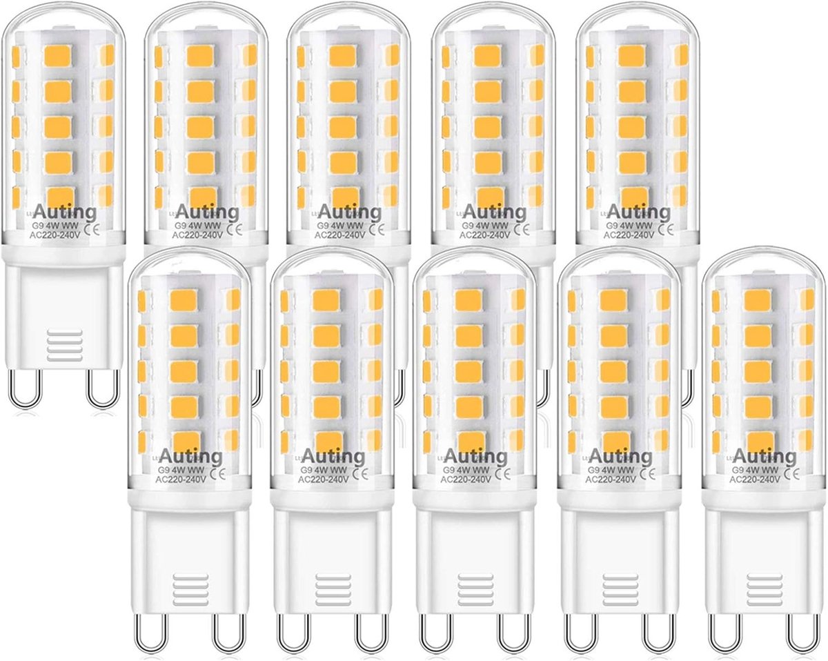 Dimbare 4W LED Lamp Warm Wit 2700K, 400LM, Vervanging voor Halogeen 20W-40W, Set van 10, Geen Flikkering, Voor Binnen en Buiten
