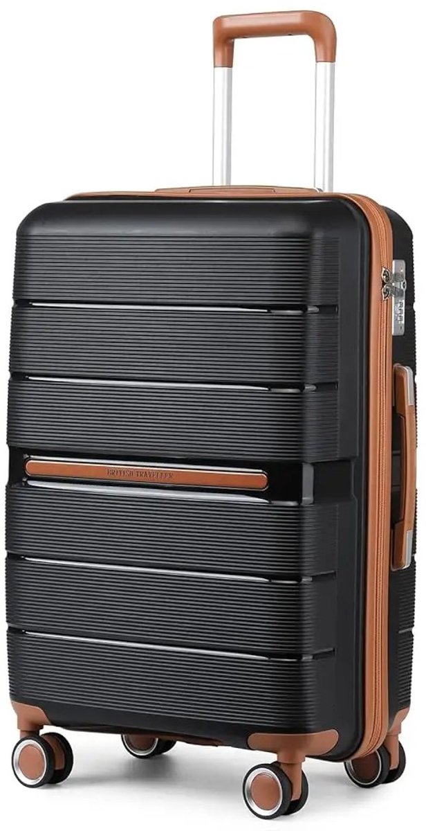 Zerova Handbagage Koffer 56cm - Reiskoffer met wielen - Handbagage - Lichtgewicht - Cijferslot - Trolley - 37x22x56cm - Blauw