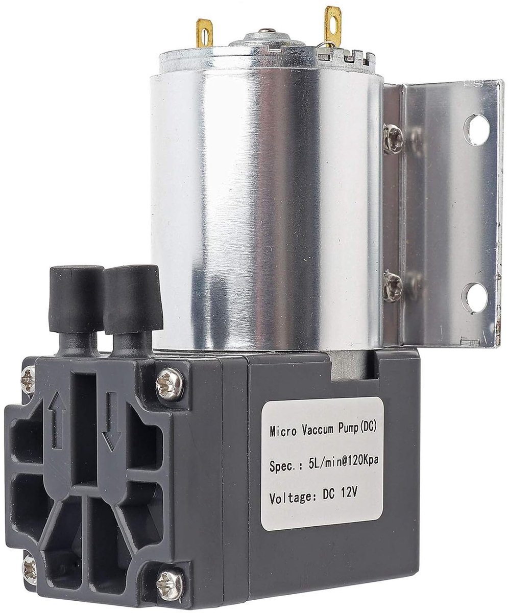 Mini Vacuumpomp 6W 500mA DC 12V Motor, Stille Luchtcompressor met Sterke Zuigkracht voor Laboratoriumtoepassingen en Wetenschappelijk Onderzoek