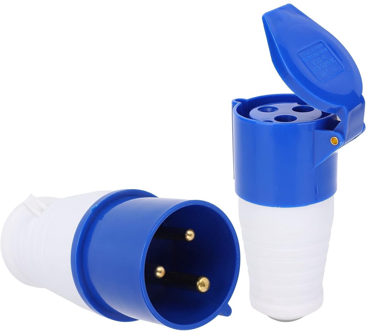 Industriële Stekker en Connector Set 32A 220-250V, Waterdicht en Stofdicht, Enkel Fase Plug Kit (2P+E)