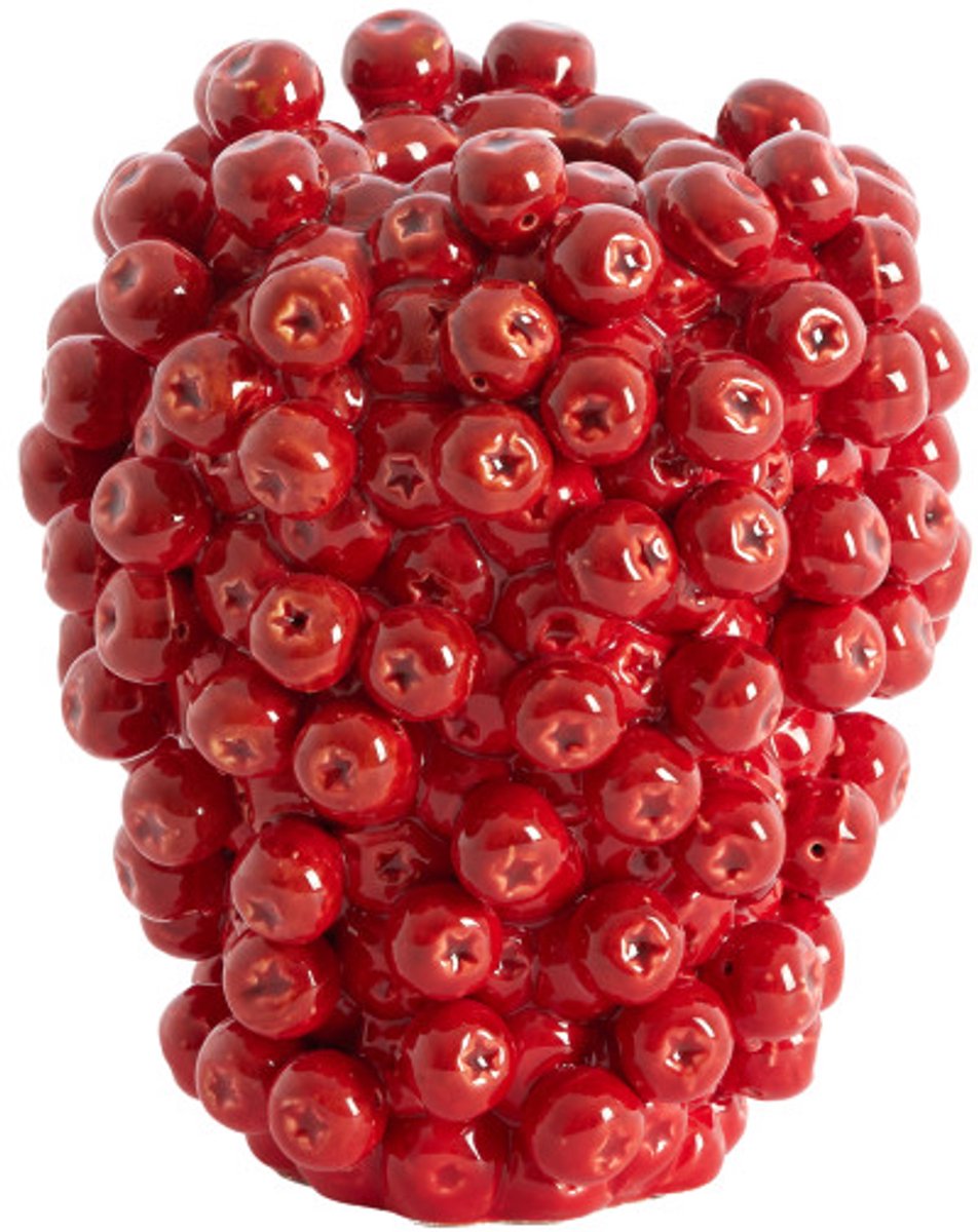 Light & Living Vaas BERRIES - 15x14.5x17.5 cm - Rood