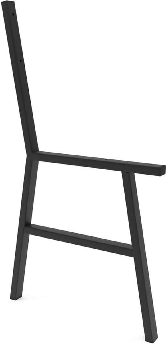 Bank Frame - Meubelpoten - Zelfbouw Project - Stevig Metaalprofiel - 6 x 50 x 80 cm - Zwart