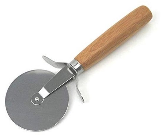 Pizza bord en pizzasnijder van FSC-gecertificeerd bamboe - Ø 32 cm — afbeelding 3