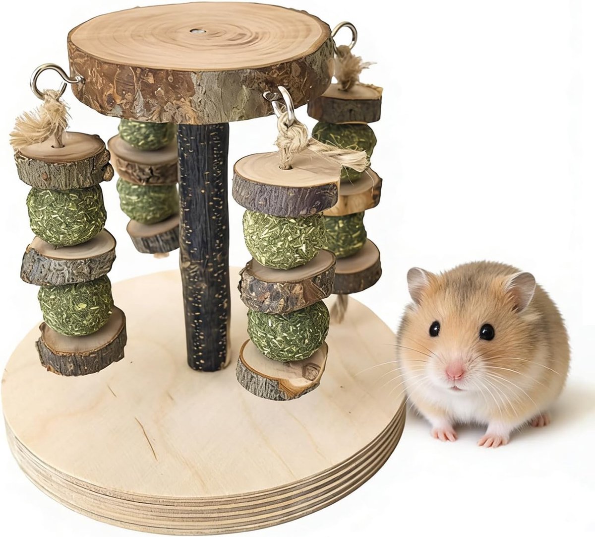 Speelgoed voor hamsters, accessoires voor hamsters, kauwsnacks van natuurlijk hout, adapté aux hamsters, cobayes, chinchilla's et lapins et auteurs soins Dentaires de Petits Animaux