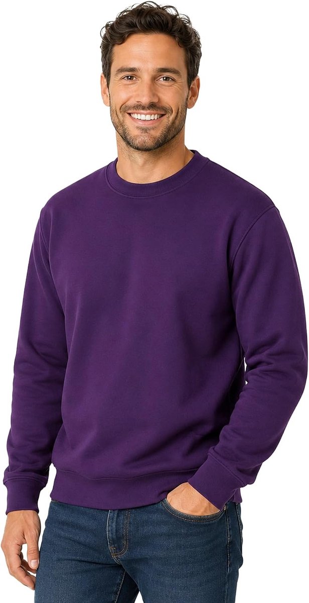 Heavy Blend Crewneck Sweatshirt voor heren, uniseks, katoen met ronde hals in vele kleuren, grote maten, S, M, L, XL, XXL, 4XL, 5XL