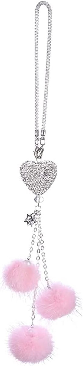 Opknoping Bling Hanger Hart Diamant Crystal Achteruitkijkspiegel Charms