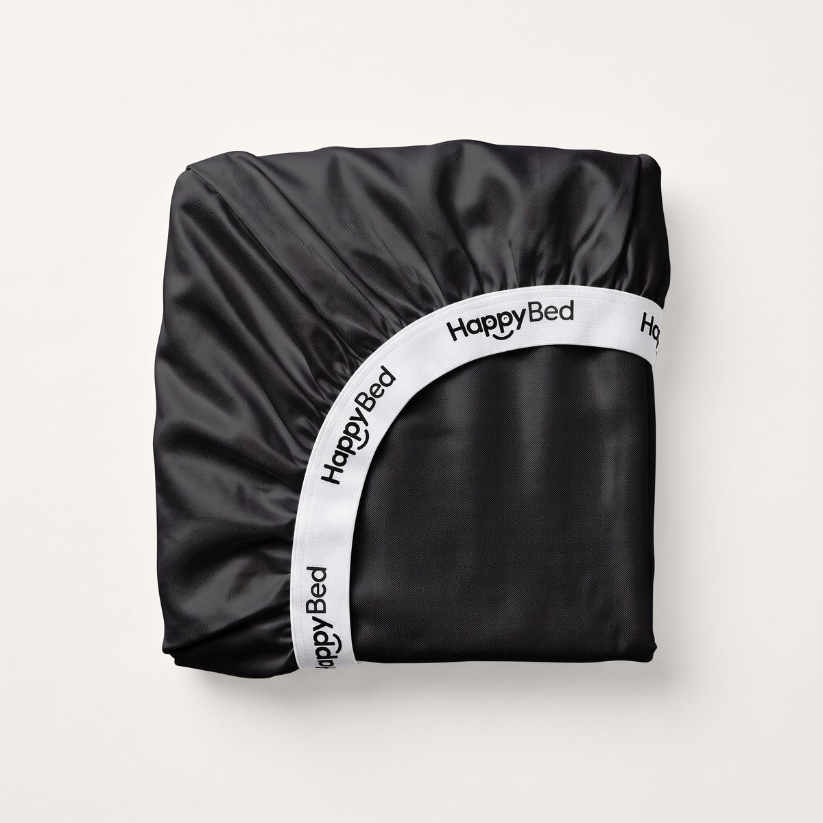 HappyBed Hoeslaken Zwart Hoeslaken - 100% katoen - 160/180x200/220 cm - Onderlaken - Verfijnd jerseykatoen - Ademend katoen - Perfecte pasvorm