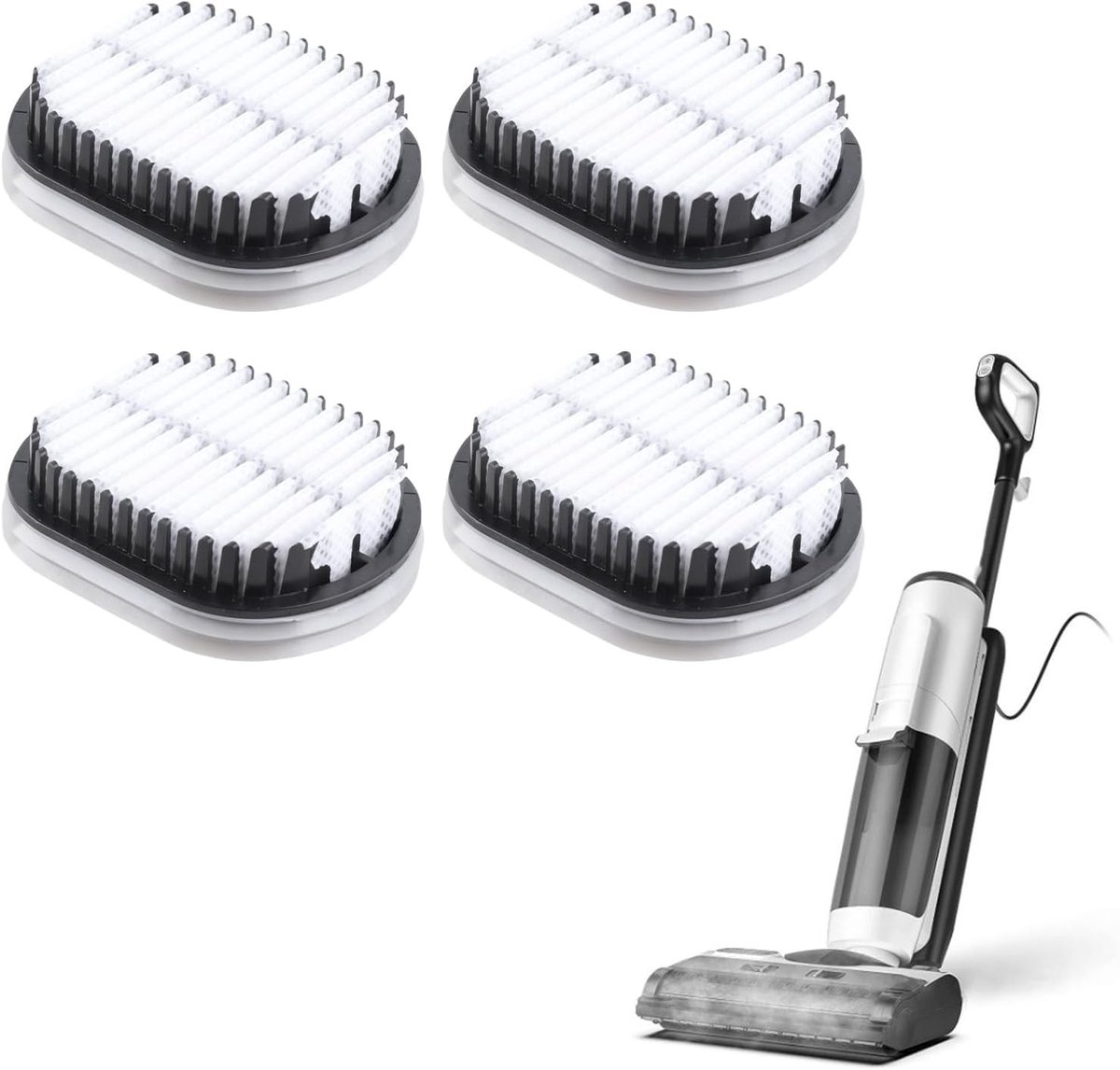 Hoogwaardige 4-delige stofzuigerfilter set voor efficiënt reinigen van stof en allergenen, geschikt voor Tineco Slim en Floor One S5 modellen