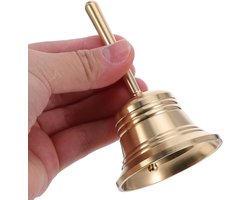Tafelbel - Handbel - Hotel Bel - service bel - baliebel - Balie Bel - hotelbel receptiebel - hotel belletje - service bell - Oproepbel - 1 stuk - Geschikt Voor Hotels, Klaslokalen, Restaurants En Recepties - Goud - φ3.9cm