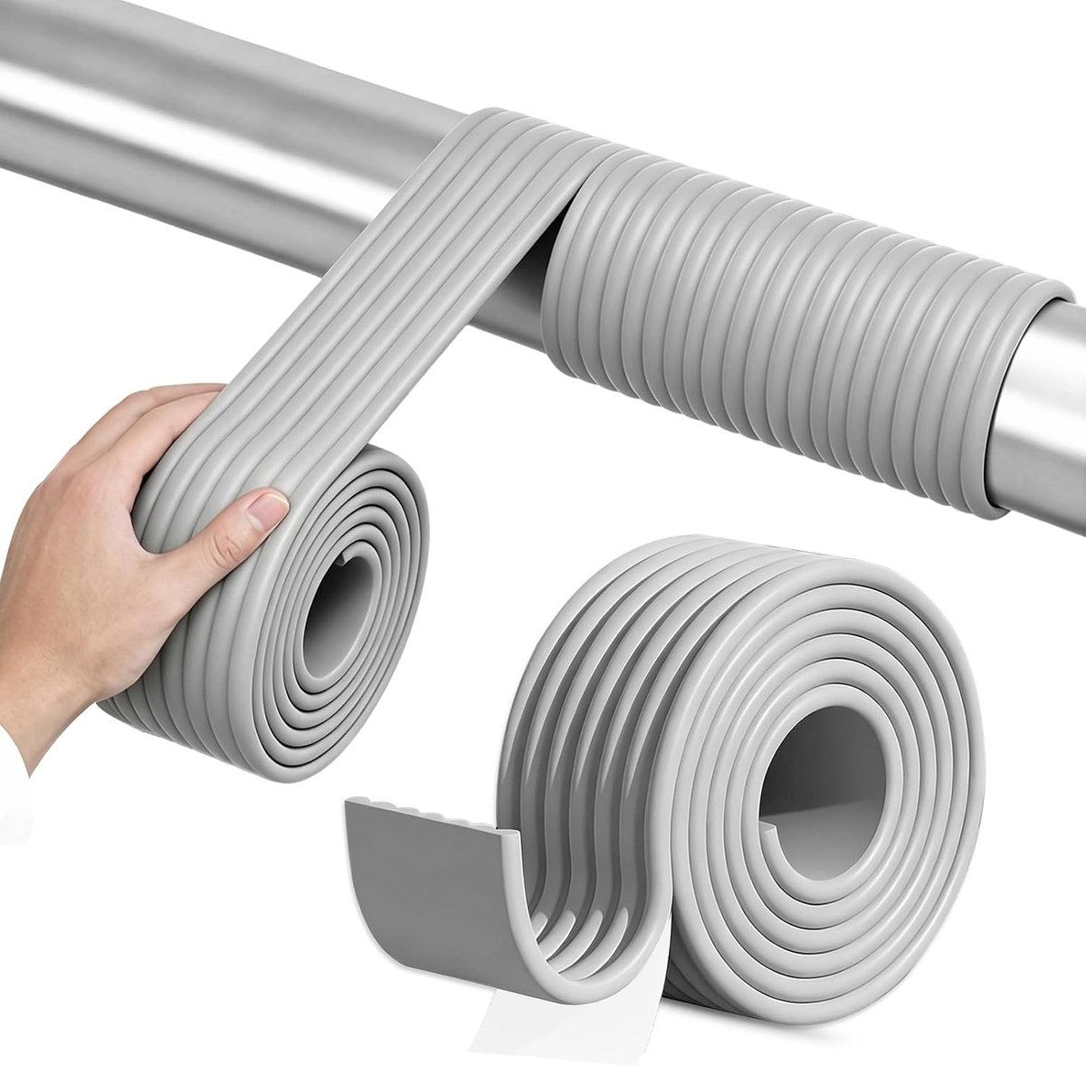 Buisisolatie voor buiten, zelfklevend, voor verwarming, sanitair, 8 cm x 5