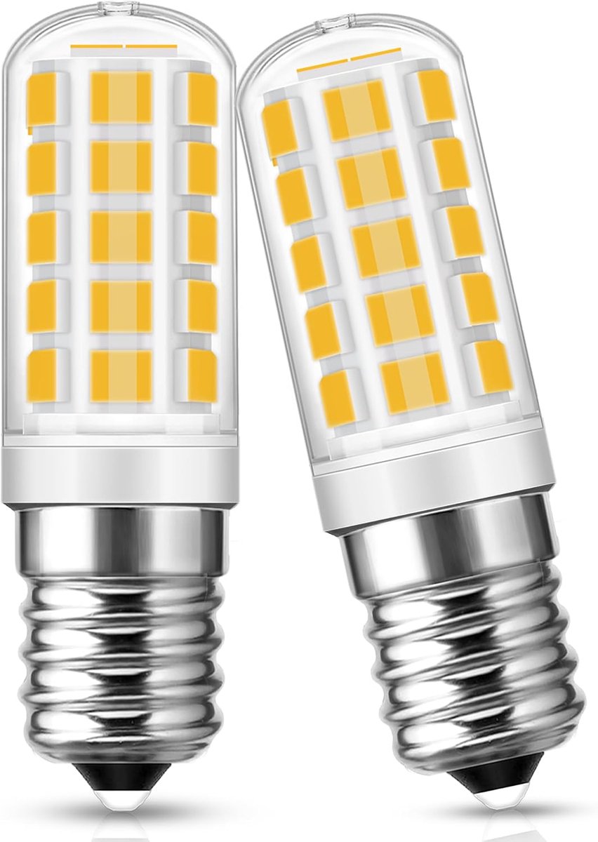 LED lamp E14, 3W, vervangt 40W halogeen, 400 lumen, warm wit 2700K, 2 stuks