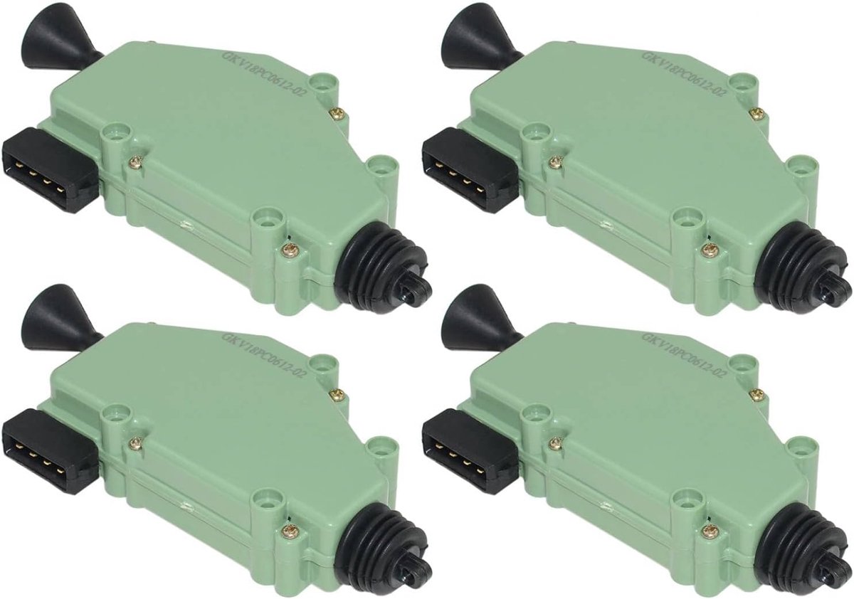 4× servomotor met centrale vergrendeling ZV 4-polig 7D0959781A compatibel met T4 701959781 7D0959781A 701959783A 255959781 701959781A 255959783A 255959783A Vergrendeling