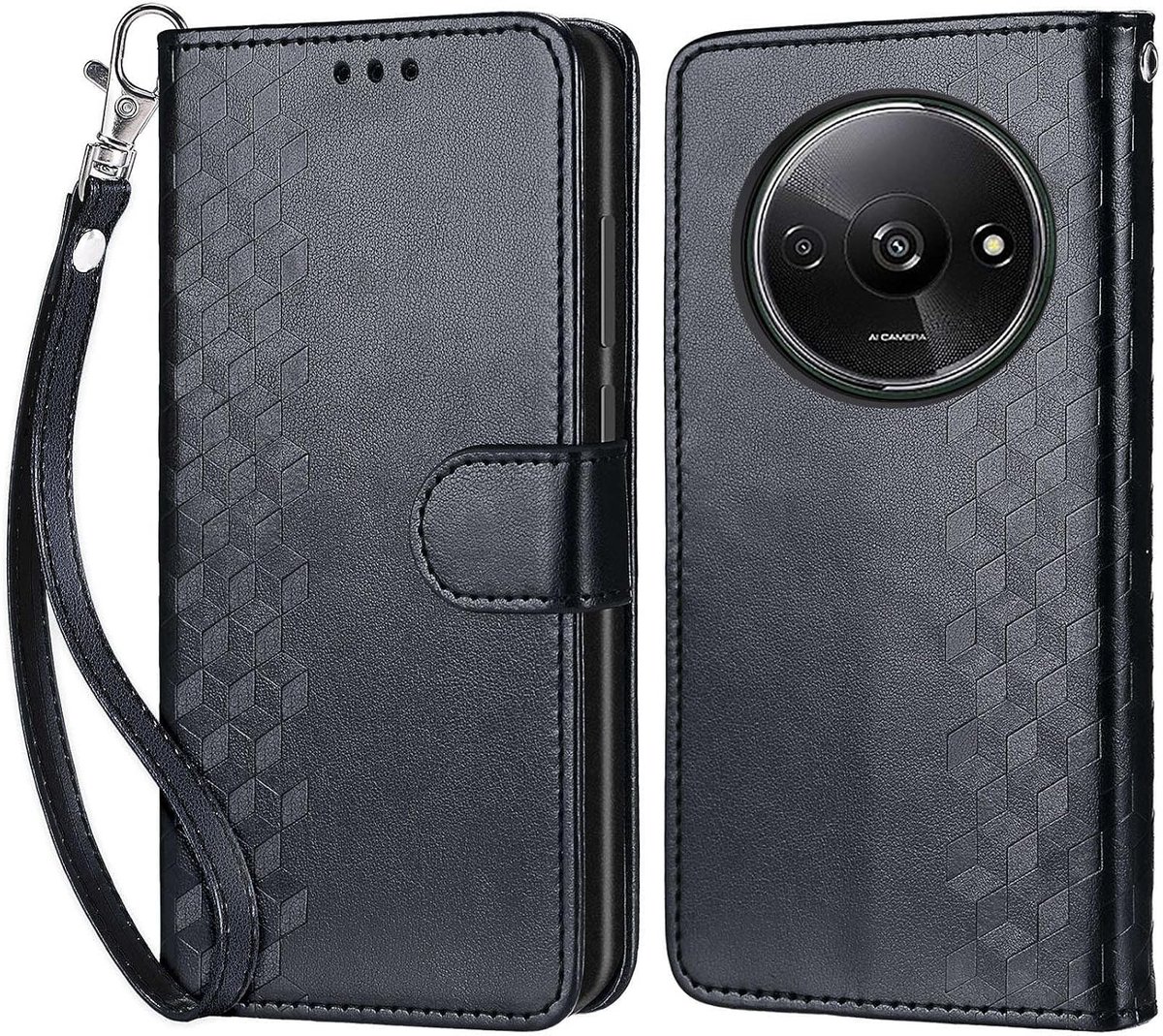 Telefoonhoesje voor Xiaomi Redmi A3, zwart