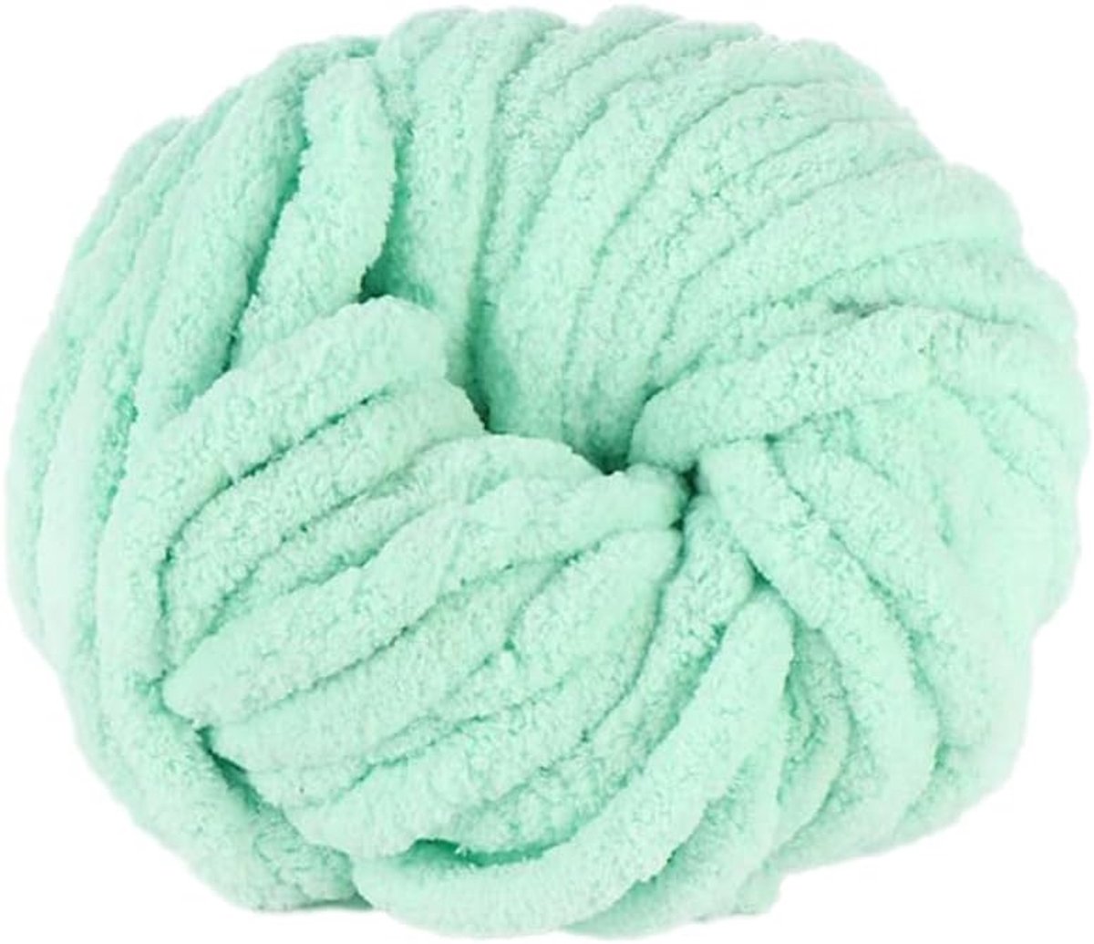 2 stuks handbreiwol, dik wolgaren, ca. 240 g, grove IJslandse wol, dikke wol, voor haken of breien voor deken, perfect voor het weven van huisdiermand, dekens, aquatisch groen