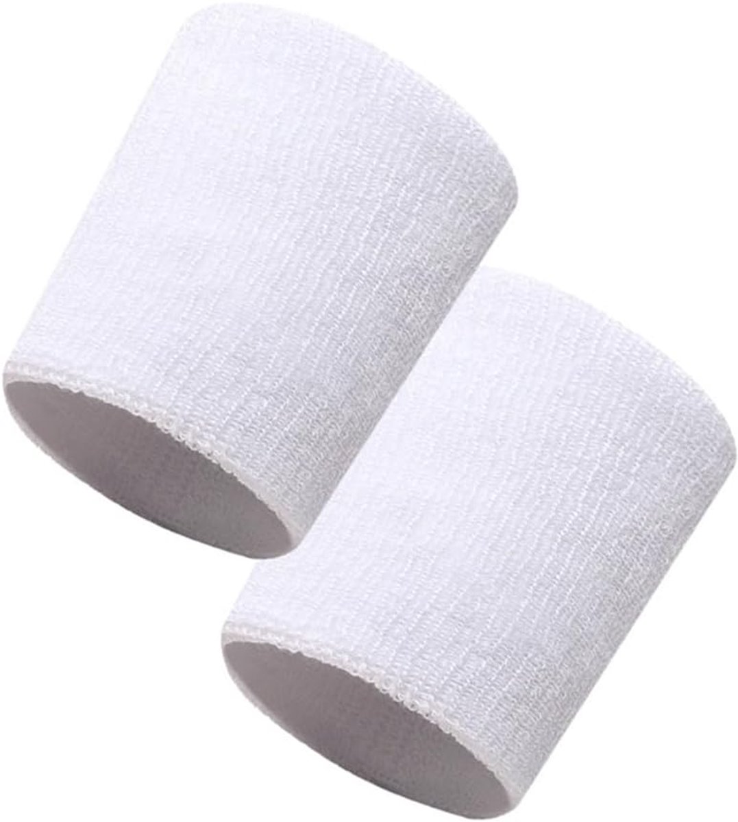 2 stuks elastische zweetbanden, pols, fitness, absorberende zweetband voor dames, heren en kinderen, ademende sportarmband voor hardlopen, tennis, voetbal, basketbal