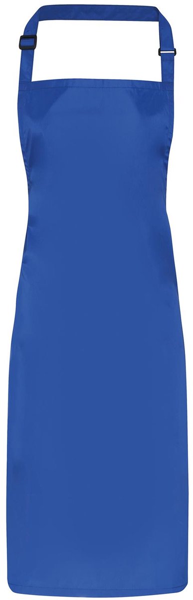 Waterdicht schort met borststuk kleur Royal Blue
