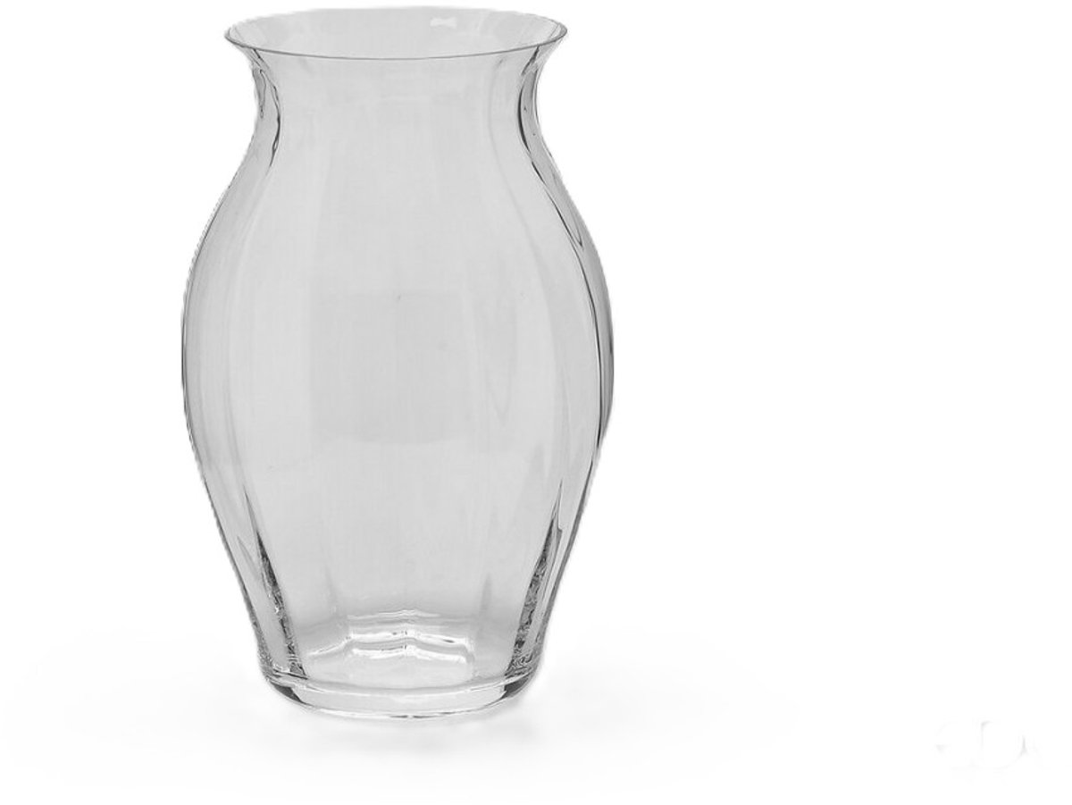 EDG - Vaas- Glas - transparant - D18 x H28 cm - Opening 10 cm