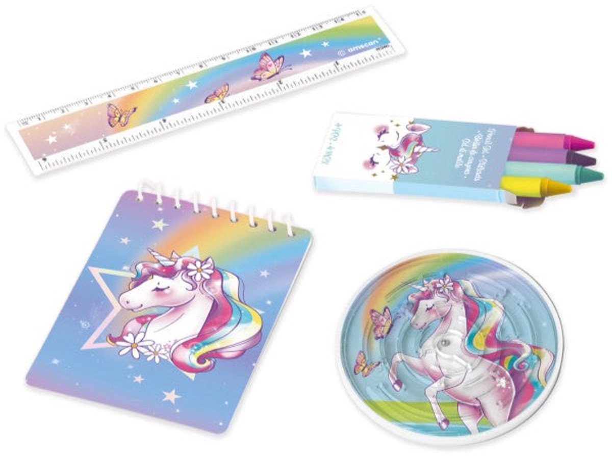 Unicorn Dreams schrijfwarenset 16 stuks