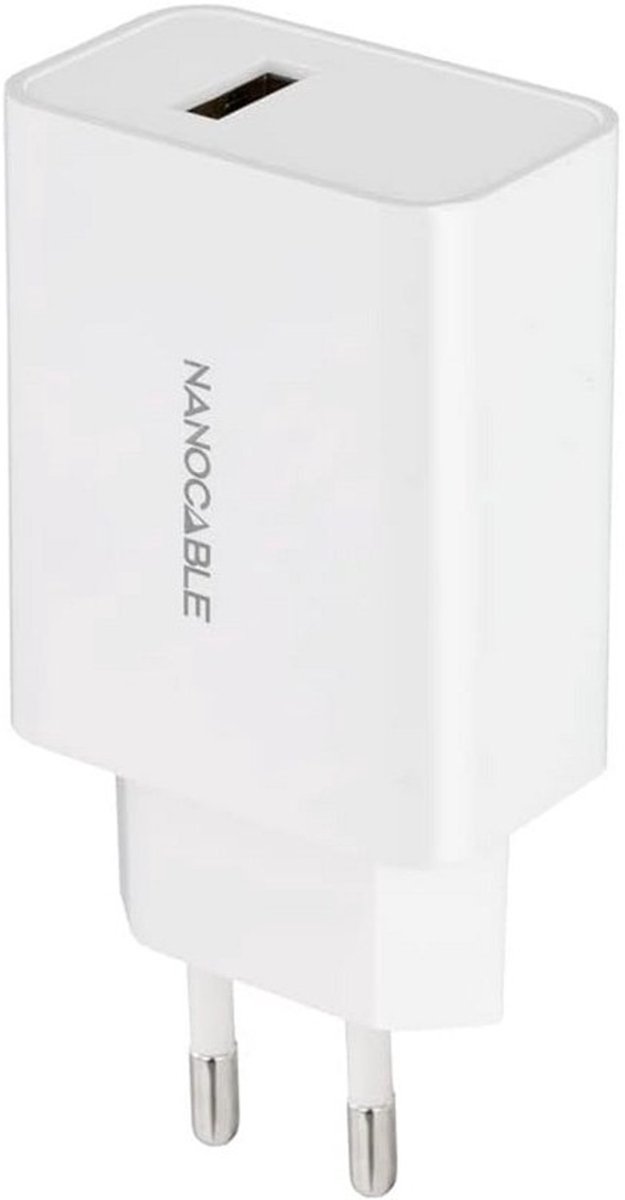USB Oplader 5V/2.1A voor Smartphone, Tablet en Hoofdtelefoon - Wit