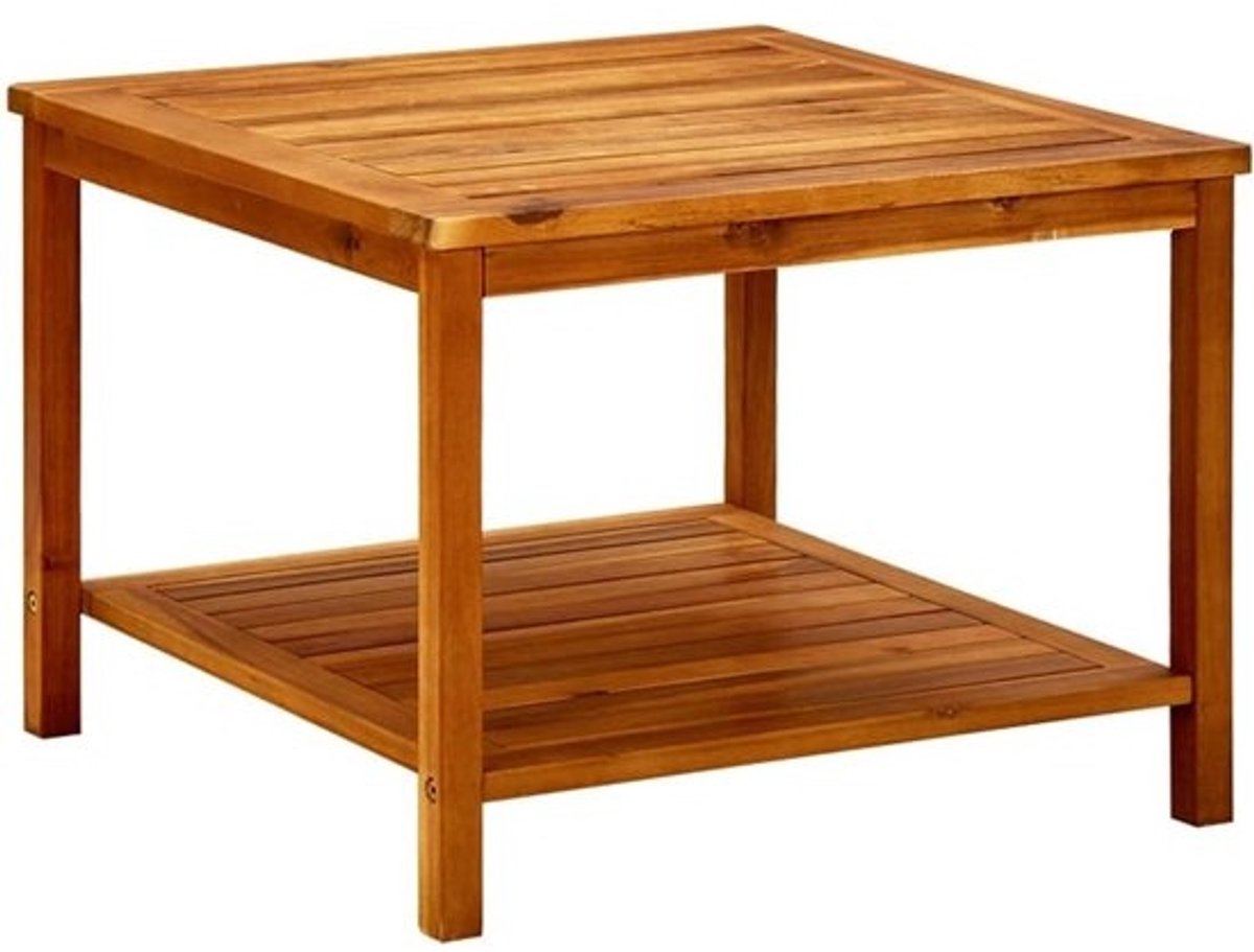 Trendy Houten Salontafel 60x60x45 cm - Duurzaam en Weerbestendig