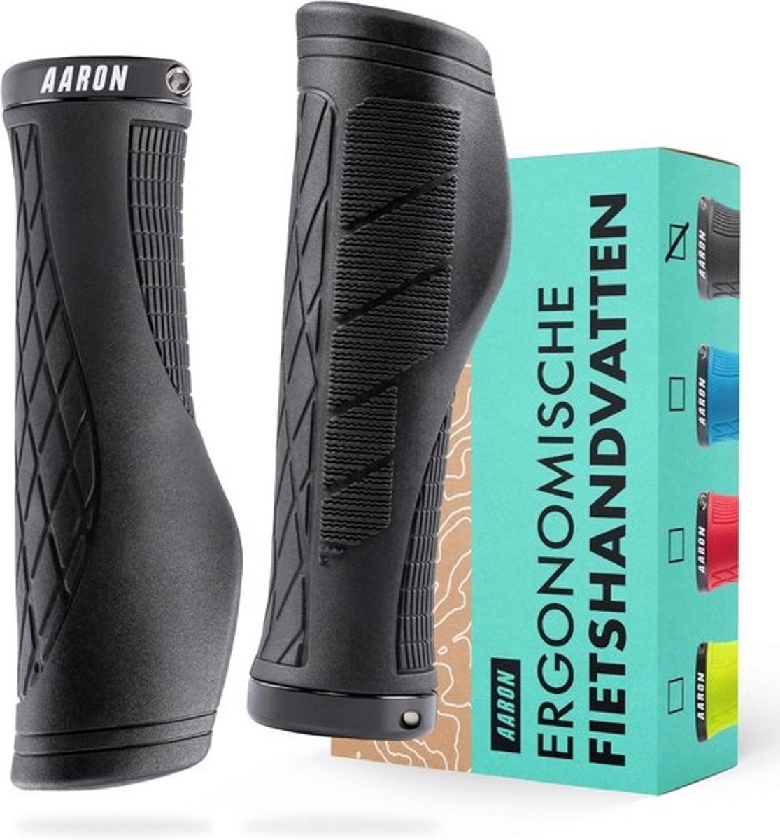 Ergonomische Fietshandvatten met Cushions, Non-Slip Rubber, Zachte Grepen voor E-Bike, Trekking, Mountain en Toerfietsen