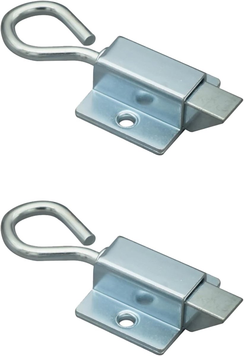 2 STKS Automatische Deurboutvergrendeling, Pull Ring Latch Lock Spring Loaded Latch Pin voor Gates Room Sheds Hotel Cabinet (Up)