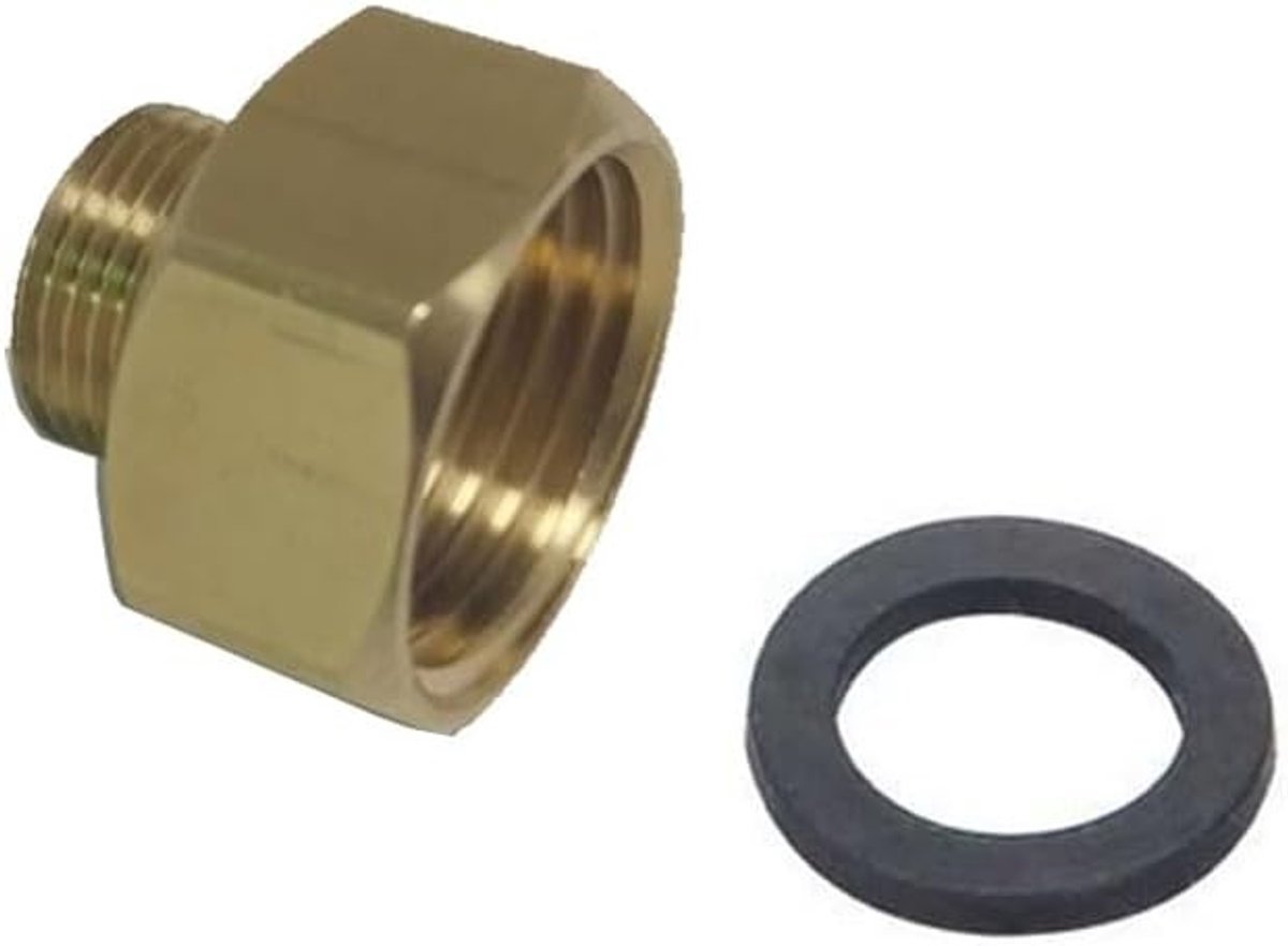 Douche Slang Adapter, Fitting Converter voor Europese Slangen naar Amerikaanse Wateraansluiting, G1/2 naar 9/16 Inch Verbinding