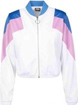 Urban Classics Trainings jacket -L- 3-Tone Blauw/Roze